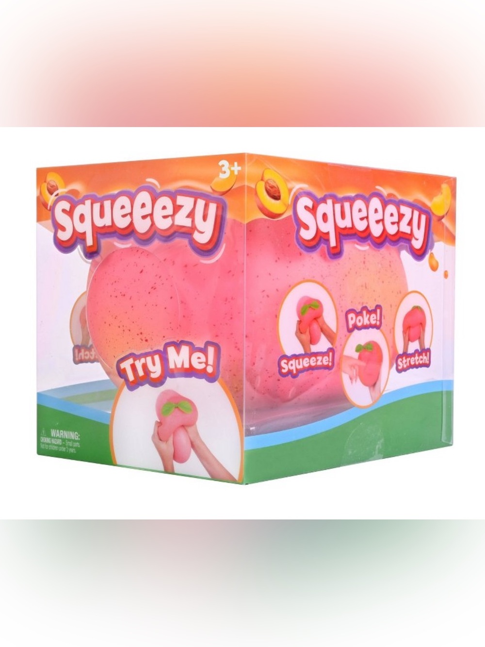 Sunny Days Squeezy Pink Peach Squishy Toy - Squeezy